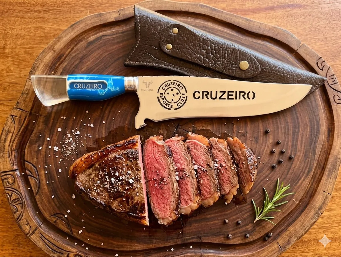 Faca Para Churrasco Mr. Brasa Aço Inox - Imagem 2